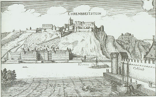 Ehrenbreitstein Merianstich