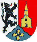 Die Schifffsschraube symbolisiert die Schiffsbauindustrie, dazu tritt der schwarze L�we der Ritter von Spay und die goldene Peterskapelle.