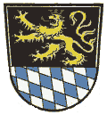 Der Pf�lzer L�we verweist auf die lange Zugeh�rigkeit Bacharachs zur Rheinischen Pfalzgrafschaft. Die blauen Rauten erinnern dabei an die Familie der Wittelsbacher.