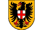 Das Wappen zeigt einen Reichsadlers auf goldenem Grund in dessen Mitte das rote Kreuz der Trierer Erzbisch�fe abgebildet ist.