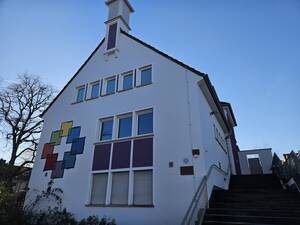 Das evangelische Gemeindehaus in Herrnsheim