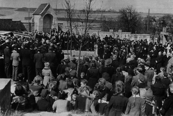 Friedhofsweihe im Jahre 1949