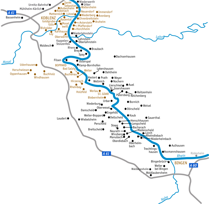 Städte & Dörfer am Mittelrhein - regionalgeschichte.net