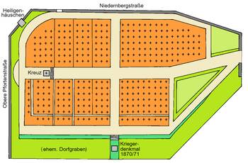Friedhofsplan von 1969