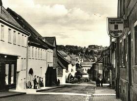 Blick in die Achtstraße in Birkenfeld 1958