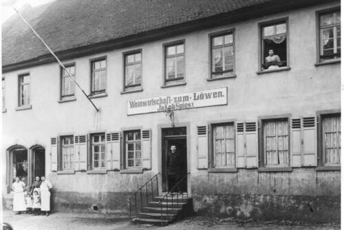 Abb. 7: Weinwirtschaft zum Löwen von Jakob Spies V, nach 1910