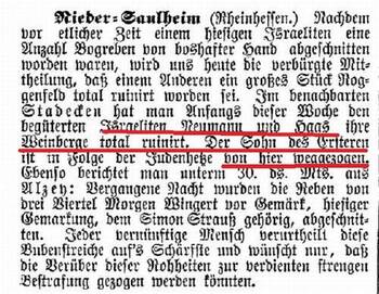 Der Israelit, 06.08.1881