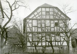 Wohnhaus „Nikelose“, nördliche Giebelseite 1942.