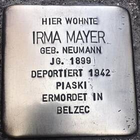 Stolperstein für Irma Mayer geb. Neumann