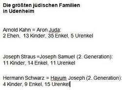 Liste der größten jüdischen Familien in Udenheim