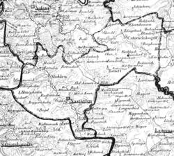 Karte des Amtes Nastätten von 1828.
