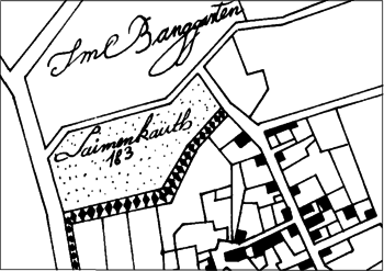 Nachzeichnung des Katasterplans von 1810