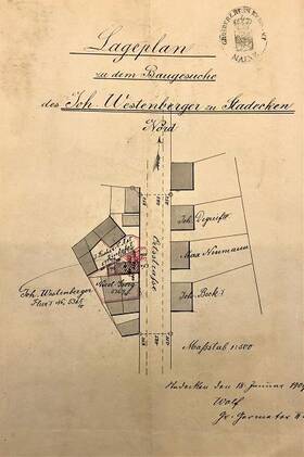 Lageplan Baugesuch Portstraße 5