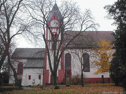 Nordseite der Evangelischen Bergkirche in Osthofen