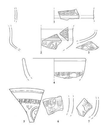 Abb. 12: Römische Zeit. Villenstelle am Kalkofenweg (R11). Reliefsigillata.
