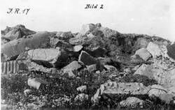 Fort Wohlgemuth nach der Sprengung 1921
