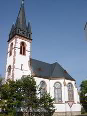 Das Bild zeigt die evangelische Kirche in Gonsenheim