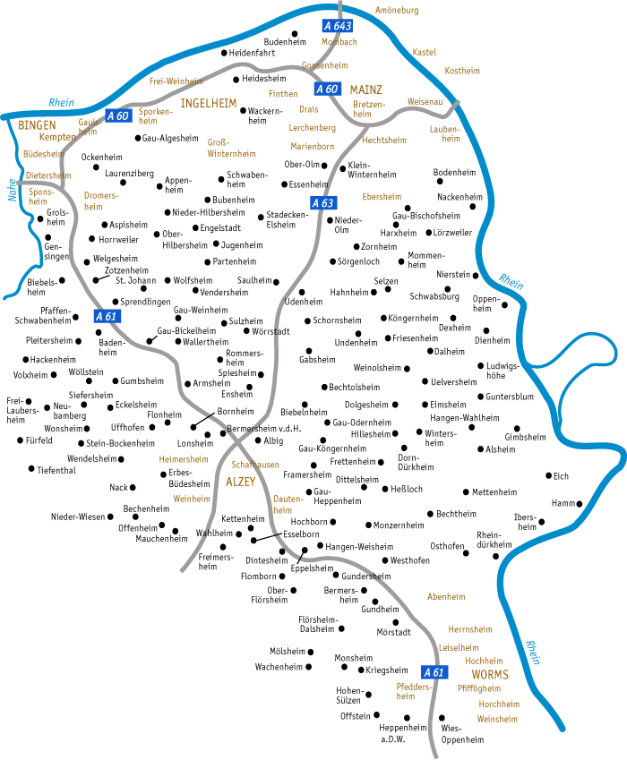 Saarland Karte Mit Allen Orten | Karte