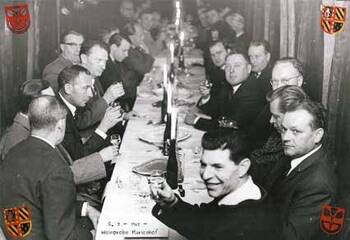 Abb. 1: Weinprobe im Marienhof am 2. Dezember 1965