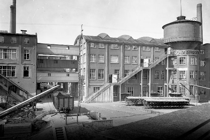 Lederwerke Cornelius Heyl: Produktionsgebäude, Aufnahmedatum unbekannt.